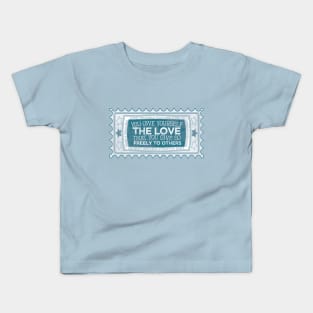 You Owe Yourself Love Stamp [moon] Kids T-Shirt